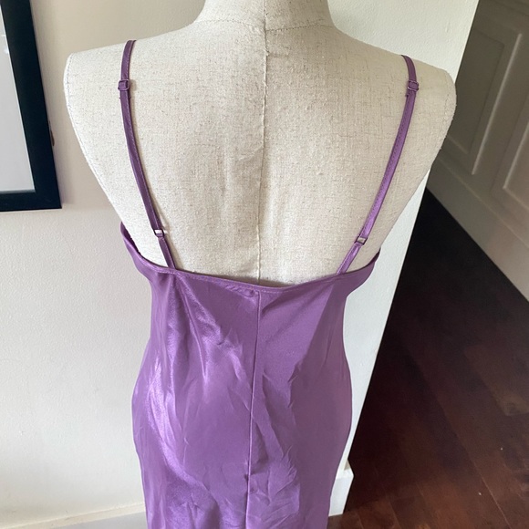 Gorgeous! Italian Designer Production Sample; Purple Slip&Cowl-Neck Dress! EUC! - Picture 15 of 16